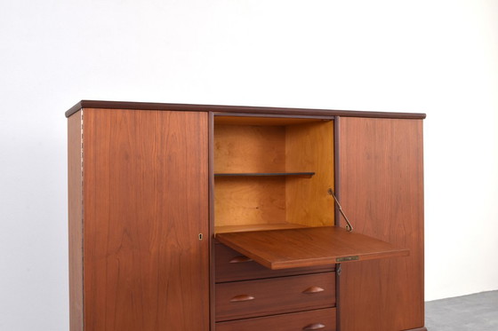 Image 1 of Mid-Century Danish Teak Highboard, 1960s.