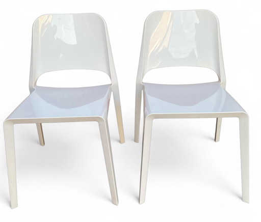 Roberto Barbieri voor ZANOTTA "Kate" set van 2 stoelen, 20e eeuws Italiaans ontwerp