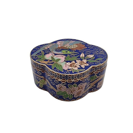 Vintage cloisonné sieradendoosje