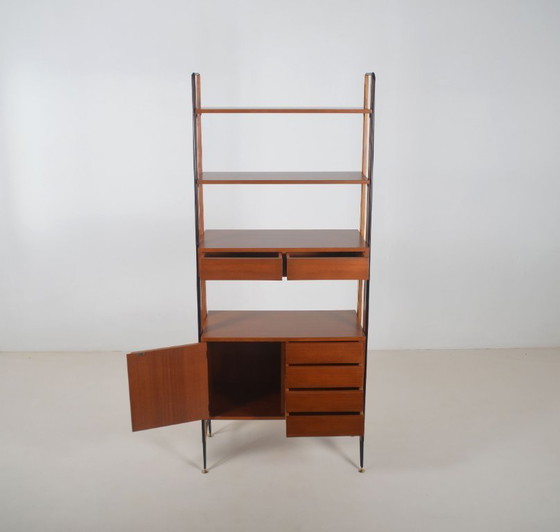 Image 1 of Italian freestanding wall rack by ISA Bergamo, 1950s