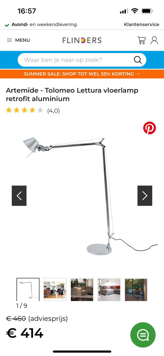 Image 1 of Tolomeo lettura, aluminio