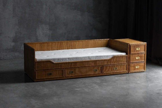 Image 1 of Sofá cama de bambú de Vivai Del Sud, Italia, década de 1970