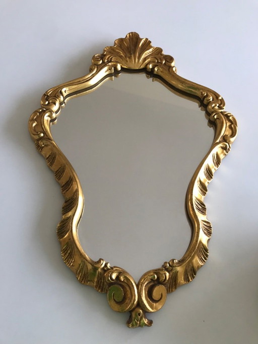 Geratal - Miroir vintage avec cadre doré - 1970 - Belgique