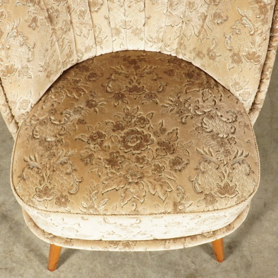 Fauteuils de cocktail vintage – Velours beige – Années 1960 – Textile (photo 18 of 18)