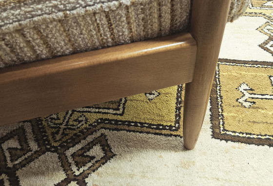 Image 1 of Divano scandinavo a 3 posti in tessuto bouclette 1960