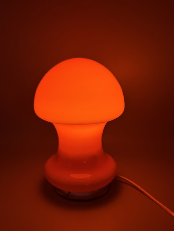 Image 1 of Orange mushroom lamp in Space Age style