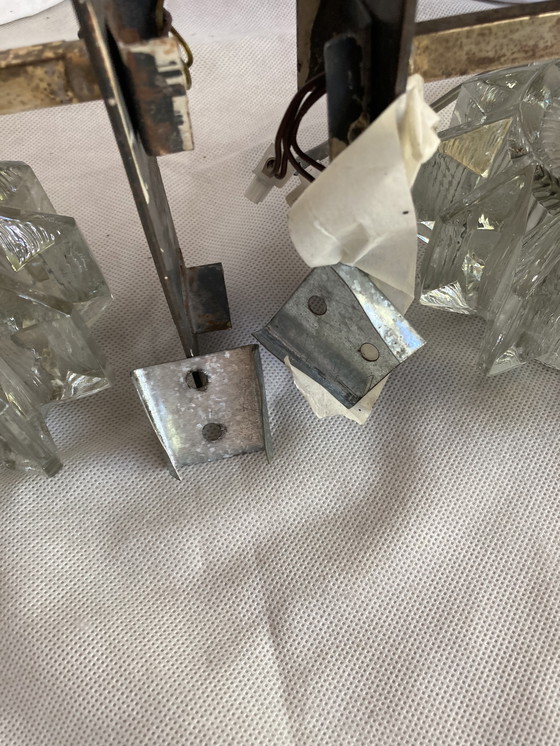 Image 1 of Coppia di applique, anno 30, opera italiana, vetro di Murano e ottone