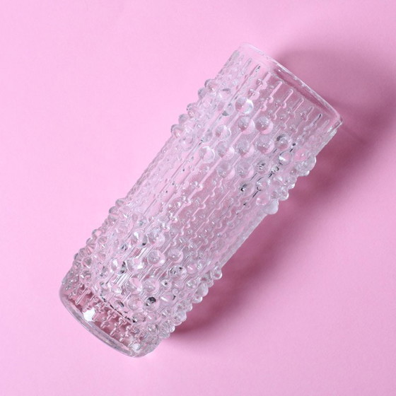 Image 1 of Vintage Pressed Glass Vase by František Pečený / Czech Art Glass / 1972