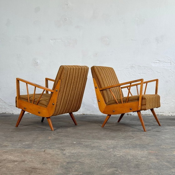 Image 1 of Een paar Poolse retro fauteuils, 1960