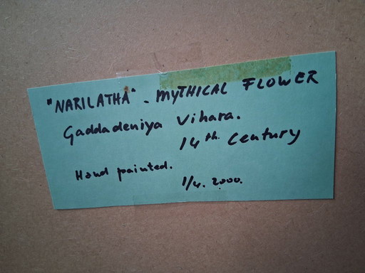 Naricatha, painted on paper. Buddha