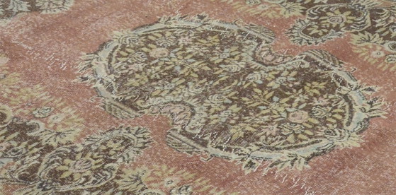 Tappeto turco vintage 270x165 cm – Tappeto in lana annodato a mano, morbido e neutro, con motivo a – Tappeti (photo 7 of 10)