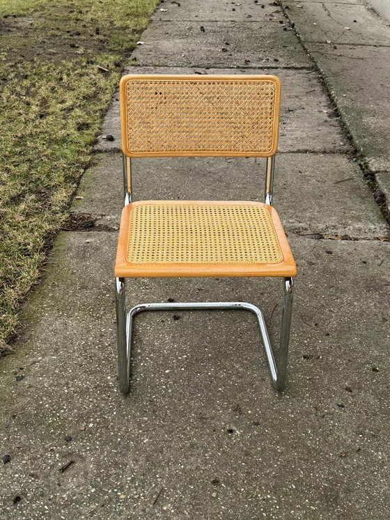 6 Mid-Century Modern Italian Marcel Breuer B32 Cesca Chairs, 1970s – Adjustable recliner chair, Metal, Chrome (photo 5 of 10)