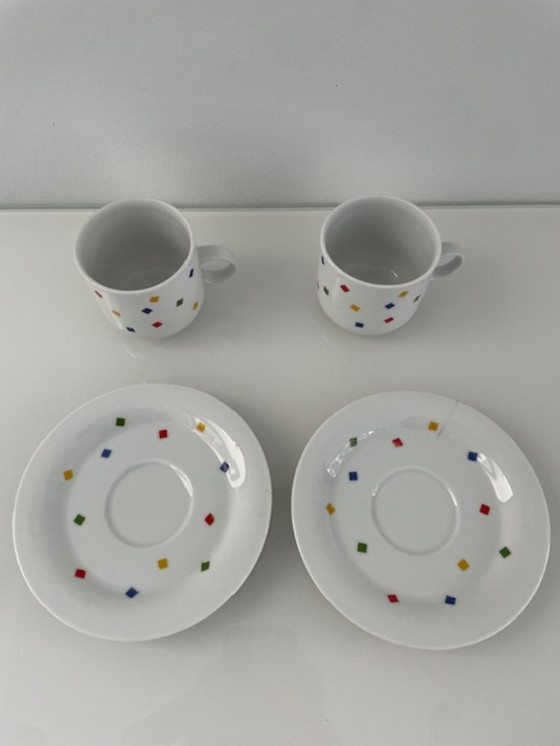 Image 1 of Vintage Eversberg cup and saucer set postmodern style
