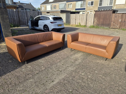 Leather Montetel sofas