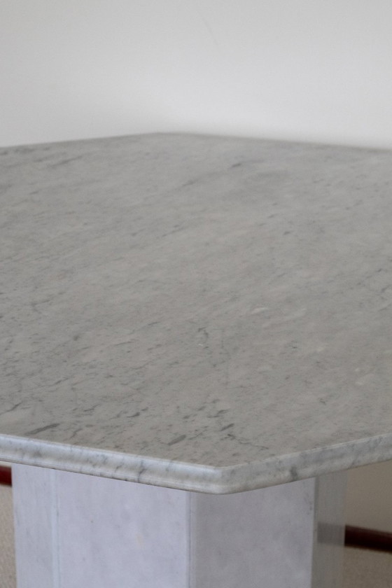 Tavolo da pranzo ottagonale italiano in Carrara, Tavoli da pranzo, Marmo, Bianco, Modern (foto 4 di 8)