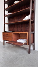 Vintage toverstok - boekenkast palissander