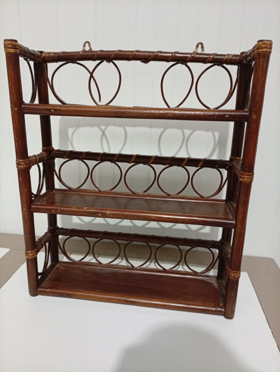 Image 1 of Vintage rattan rack