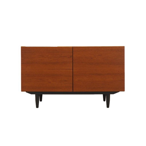 Mobile danese in teak su gambe affusolate, moderno scandinavo anni '60