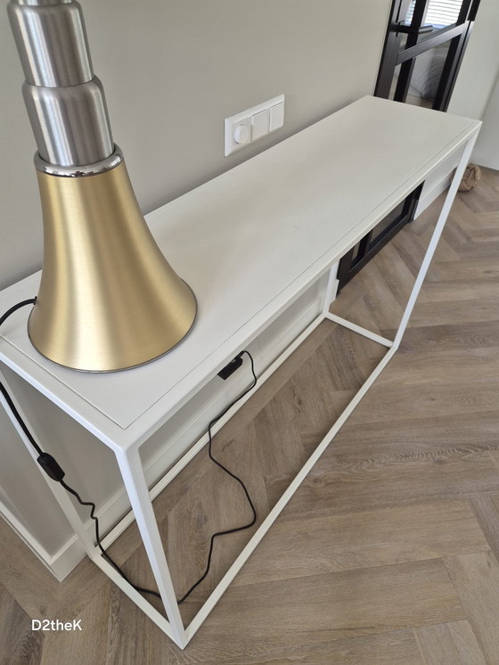 Image 1 of White side table (RAL 9010) Table du Sud, type Rabiolo