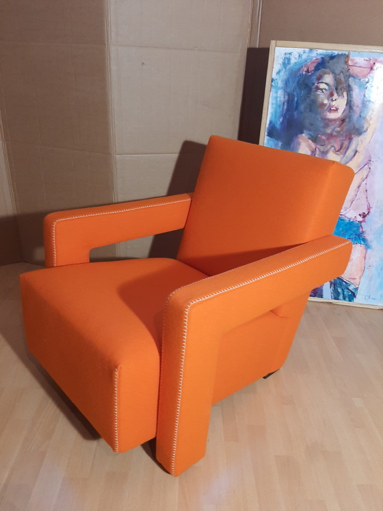 Image 1 of Cassina Utrecht 637 Nuovo mai usato in panno di lana Ruggine arancione (Serie 13L) Punto cavallo