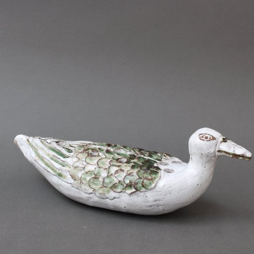 French Ceramic Duck Flower Vase by Albert Thiry, 1994 – vazen