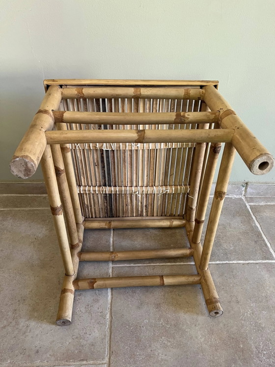 Vintage bamboo coffee table (photo 9 of 11)
