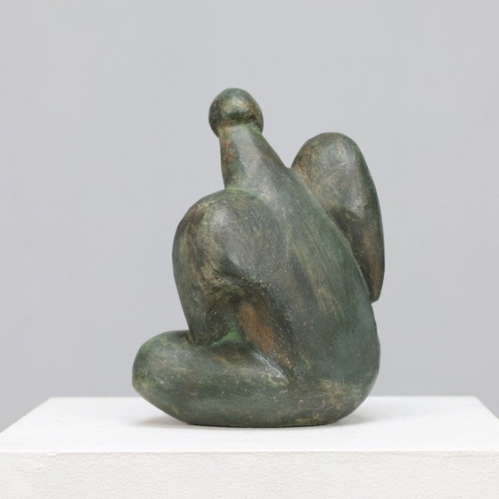 Image 1 of Scultura in bronzo espressiva, firmata JR, 1989