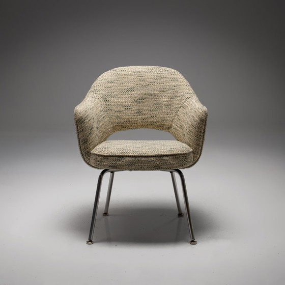 Image 1 of Model 71 Dining Chair in Green-Yellow by Eero Saarinen for Knoll