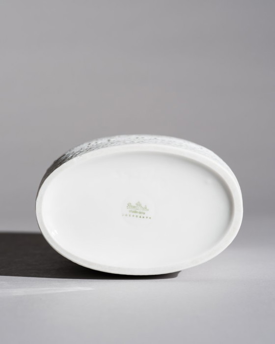 Image 1 of Martin Freyer Rosenthal Studio-Linie Bisque Porcelain Relief Brutalist Vase Duo