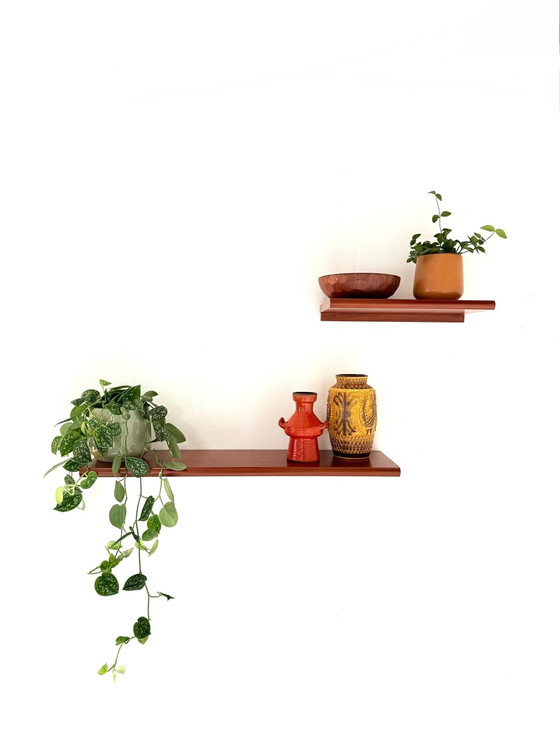 Image 1 of Set of 2 vintage wall shelves '80