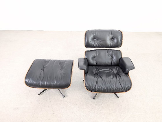 Image 1 of Charles & Ray Eames Lounge chair Miller Ottoman rosewood