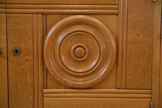 Oak buffet in the style of Charles Dudouyt, 1930s. – Storage cabinet, Wood, Art Deco (photo 13 of 14)