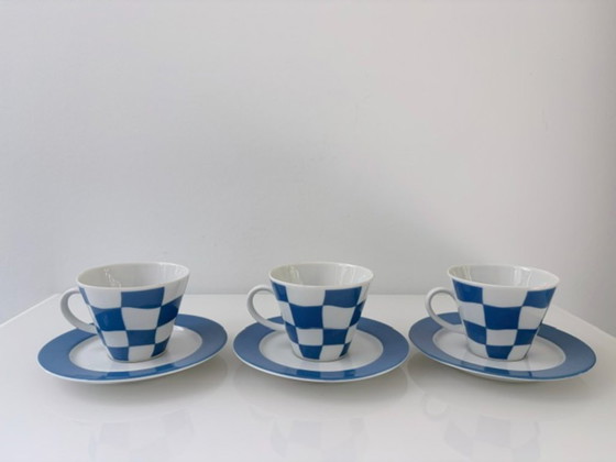 Vintage Kronester Bavaria cup and saucer 80s set of 3, Bavaria Kronester, Crockery, Porcelain, White (photo 2 of 9)