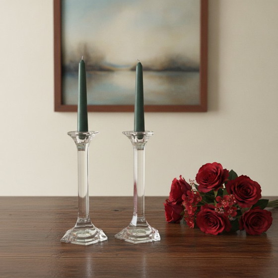 2 portacandele in cristallo vintage C.J. Riedel per Riedel Glas – Vetro (photo 3 of 5)