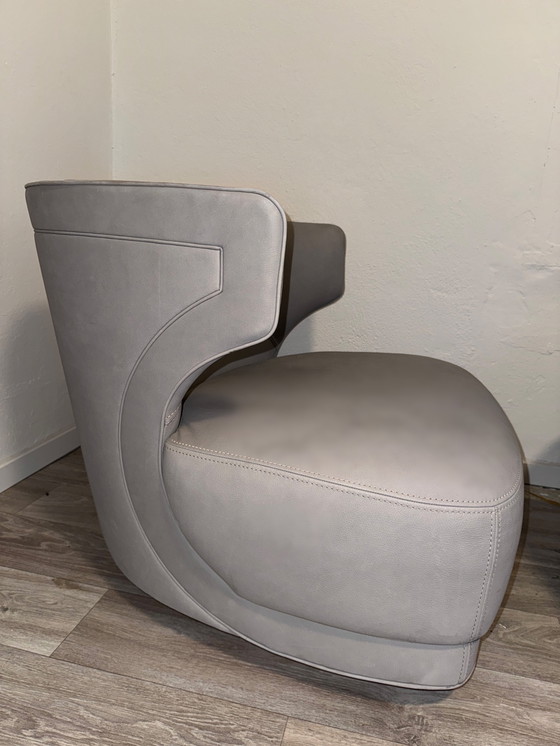 Image 1 of Luxe leren fauteuil van Designerbrand