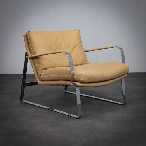 Poltrona lounge in pelle disegnata da Lenka Teilman per Conform Danimarca (anni 2000)