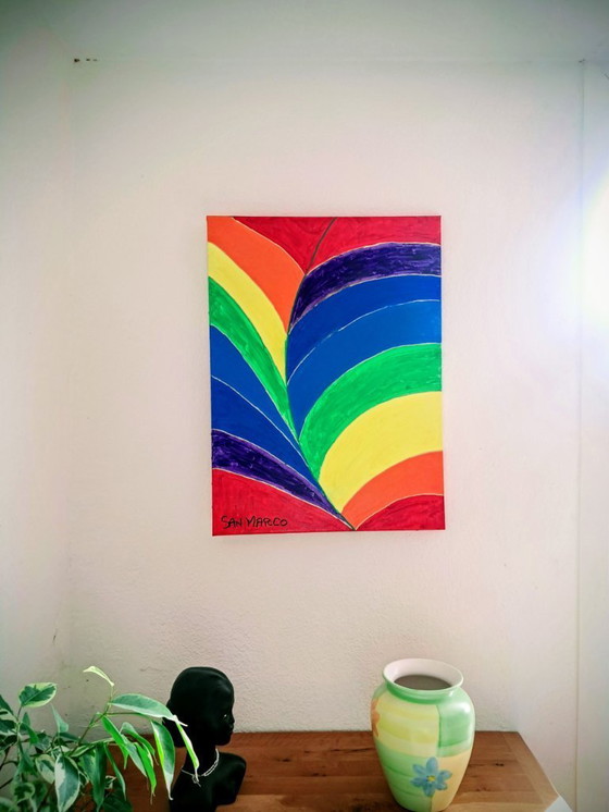 Image 1 of Enzo SAN MARCO – Chakra # Blatt – Gemälde des Künstlers