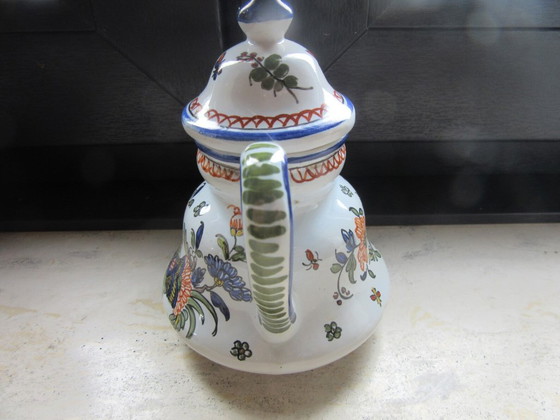 Vieux Rouen Miniatur-Kaffeekanne – Dekorative Objekte, Ceramic (photo 6 of 8)