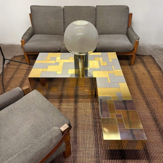 Coffee table « cityscape » by Paul Evans, 1970, Bronze, Gold (photo 3 of 10)