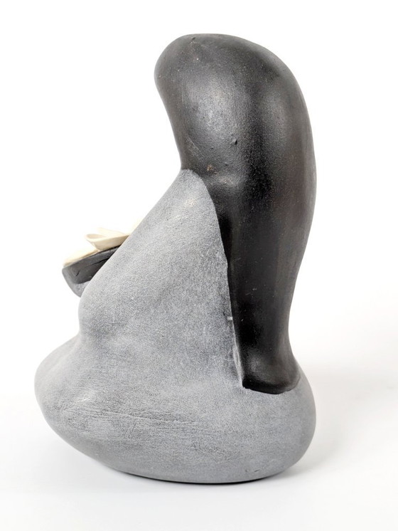 Image 1 of 1970s Tonalá "Las Marias" Handmade Figurine | Vintage Mexican Folk Art Pottery