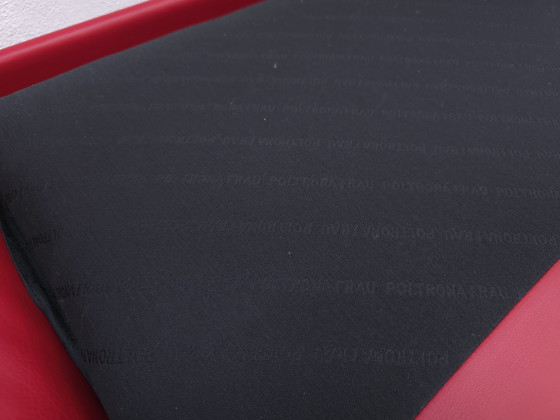 Image 1 of Poltrona Frau Twice sofa two seater designer sofa leather sofa couch red