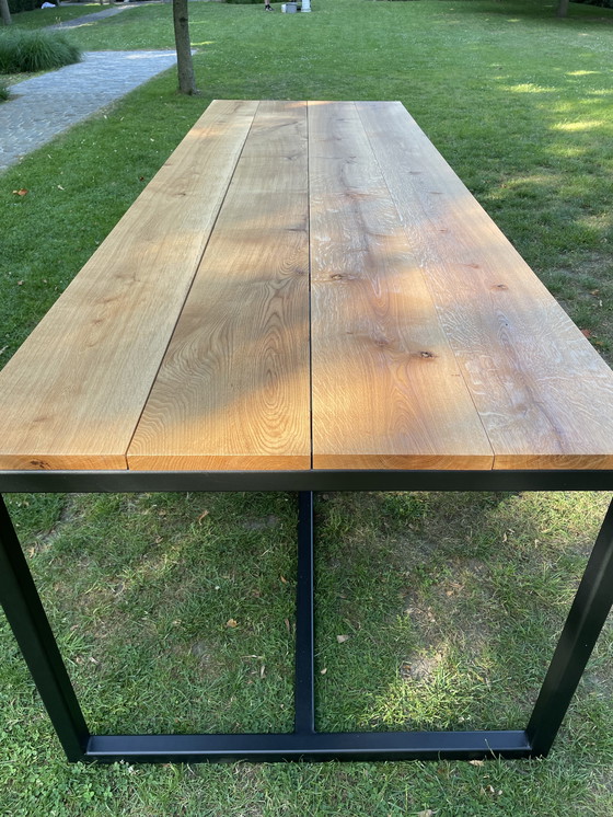 Image 1 of Eiken eettafel/ alles op maat