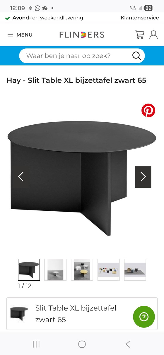 Image 1 of Tavolino laterale Hay Slit XL