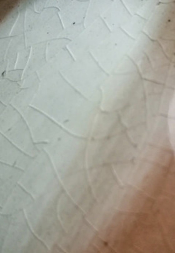 Image 1 of Vintage Belgische vaas met craqueléglazuur – Cérabelga stijl, jaren 50