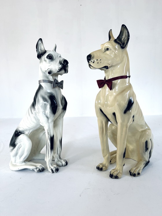 Image 1 of 2X Ceramic Great Dane