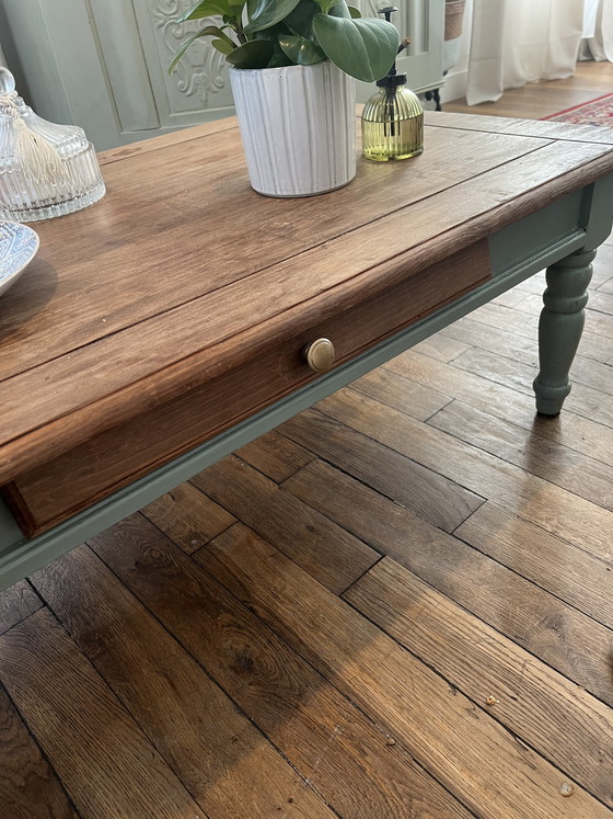 Image 1 of Table basse style campagne 