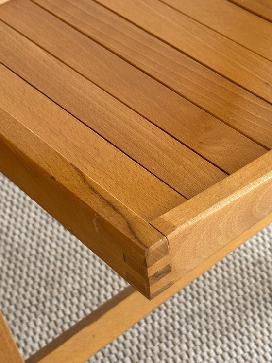 Image 1 of set / 4 vintage IKEA houten klapstoelen