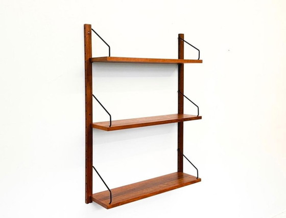 1/3 Poul Cadovius Royal System Scaffali a muro Teak Ottone, Legno, Metallo, Marrone, Mid Century Modern (foto 2 di 12)