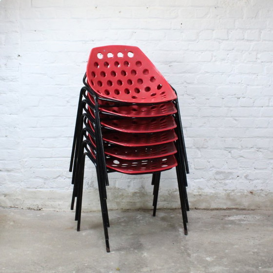 Image 1 of 6x sedie "Deauville" di Pierre Guariche per Meurop