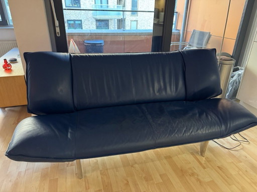 Leolux Tango 2.5-seater sofa blue leather